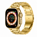 Ultra Smart Watch with Metal Strap | Bluetooth Calling | Gold Edition