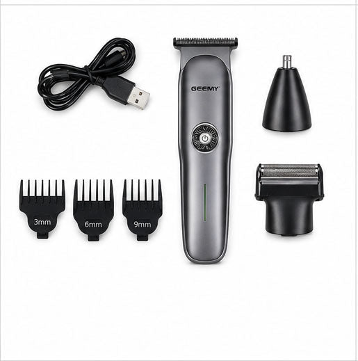 GEEMY GM6720 Professional 3-in-1 Shaver & Trimmer Set – USB Rechargeable