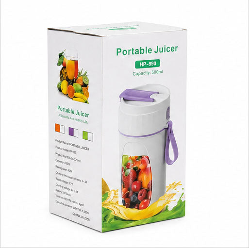Portable Juicer 500ml USB Rechargeable Blender | HP-890 | Personal Smoothie Maker